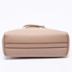 Pre Owned Prada Beige Saffiano Lux and Soft Leather Small Tote