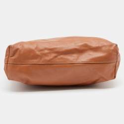 Pre Owned Prada Brown Vitello Daino Leather Tote