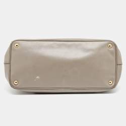 Pre Owned Prada Grey Saffiano Leather Large Galleria Tote