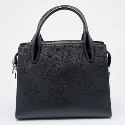 Pre Owned Prada Black Saffiano Leather Kristen Tote