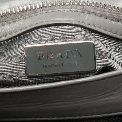 Prada Grey Nappa Leather Large Spectrum Shoulder Bag