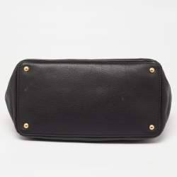 Pre Owned Prada Black Leather Tote