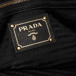Pre Owned Prada Black Leather Tote