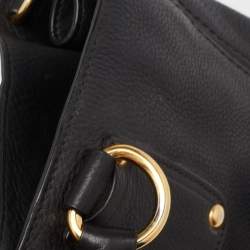 Pre Owned Prada Black Leather Tote