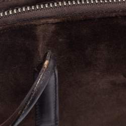 Pre Owned Prada Dark Brown Velvet Satchel