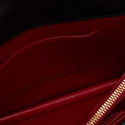 Prada Black Saffiano Lux Leather Flap Crossbody Bag