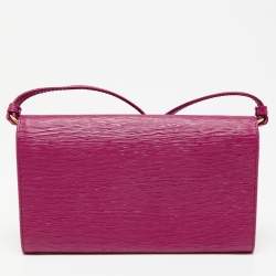 Pre Owned Prada Pink Vitello Move Leather Wallet On Strap