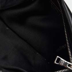 Pre Owned Prada Black Satin Crystal Embellished Clutch