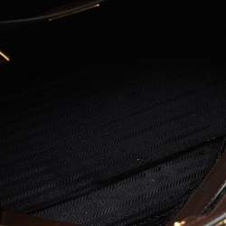 Pre Owned Prada Brown/Black Saffiano Lux Leather Gardener's Tote