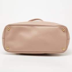 Pre Owned Prada Cammeo Saffiano Lux Leather Large Double Zip Tote