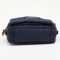 Prada Navy Blue Nylon Bow Camera Bag