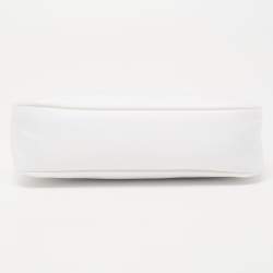 Pre Owned Prada White Tessuto Nylon Re-Edition 2000 Baguette Bag