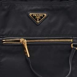 Pre Owned Prada Black Tessuto Tote