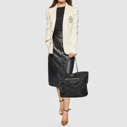 Pre Owned Prada Black Tessuto Tote