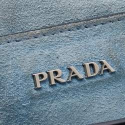 Pre Owned Prada Black Leather Cahier Flap Shoulder Bag