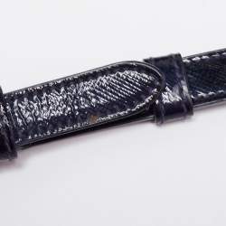 Pre Owned Prada Navy Blue Saffiano Lux Leather Small Double Zip Tote