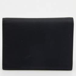 Pre Owned Prada Black Tessuto Nylon Trifold Wallet