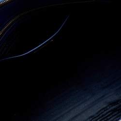 Pre Owned Prada Blue Saffiano Lux Leather Large Double Zip Tote