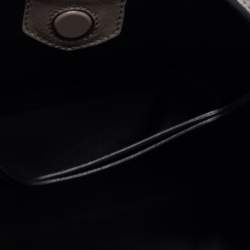 Pre Owned Prada Grey Saffiano Lux Leather Medium Panier Top Handle Bag