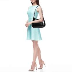 Pre Owned Prada Black Patent Leather Cleo Shoulder Bag