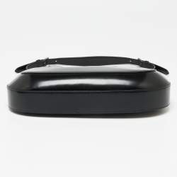 Pre Owned Prada Black Patent Leather Cleo Shoulder Bag
