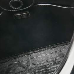 Pre Owned Prada Black Patent Leather Cleo Shoulder Bag