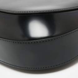 Pre Owned Prada Black Patent Leather Cleo Shoulder Bag