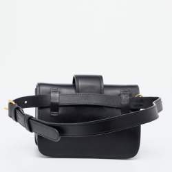 Pre Owned Prada Black Leather Cahier Belt Bag