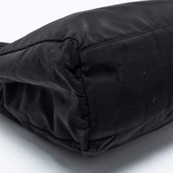 Pre Owned Prada Black Nylon Tessuto City Tote