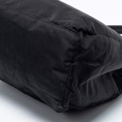 Pre Owned Prada Black Nylon Tessuto City Tote