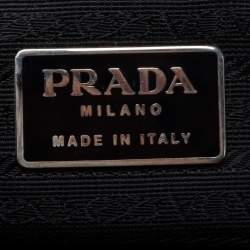Pre Owned Prada Black Nylon Tessuto City Tote