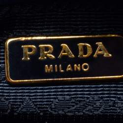 Pre Owned Prada Blue Saffiano Leather Camera Crossbody Bag