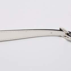 Pre Owned Prada Off White Leather Mini Cleo Pochette