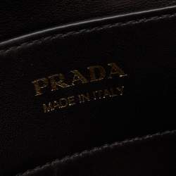 Pre Owned Prada Beige Saffiano Cuir Leather Medium Double Handle Tote