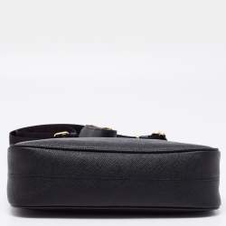 Pre Owned Prada Black Saffiano Lux Leather Re-Edition 2005 Shoulder Bag