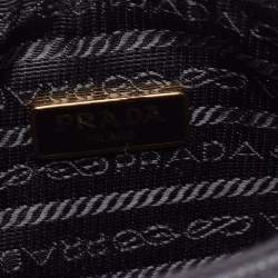 Pre Owned Prada Black Saffiano Lux Leather Re-Edition 2005 Shoulder Bag