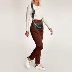 Pre Owned Prada Black Saffiano Lux Leather Re-Edition 2005 Shoulder Bag