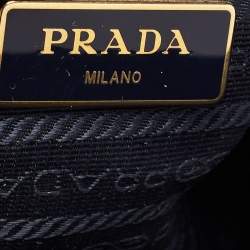 Pre Owned Prada Blue Saffiano Leather Parabole Tote