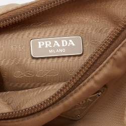 Pre Owned Prada Cameo Beige Nylon Re-Edition 2000 Mini Shoulder Bag