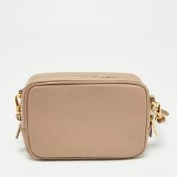 Pre Owned Prada Poudre Saffiano Lux Leather Mini Camera Crossbody Bag