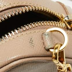 Pre Owned Prada Poudre Saffiano Lux Leather Mini Camera Crossbody Bag