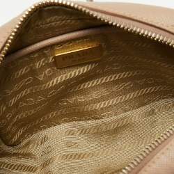 Pre Owned Prada Poudre Saffiano Lux Leather Mini Camera Crossbody Bag