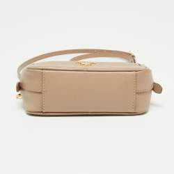 Pre Owned Prada Poudre Saffiano Lux Leather Mini Camera Crossbody Bag