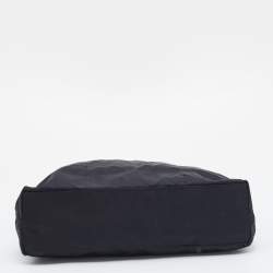 Pre Owned Prada Black Tessuto Chain Shoulder Bag