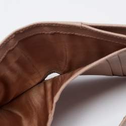 Pre Owned Prada Beige Saffiano Leather Compact Wallet