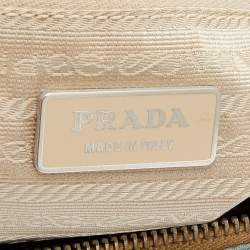 Pre Owned Prada Blue Tessuto Nylon Stencil Hobo