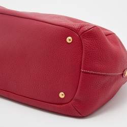 Pre Owned Prada Pink Vitello Daino Leather Shopper Tote