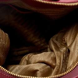 Pre Owned Prada Pink Vitello Daino Leather Shopper Tote