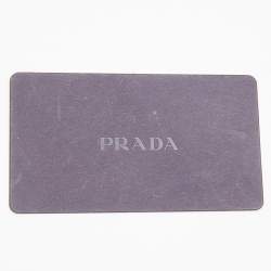 Pre Owned Prada Beige/White Saffiano Lux Leather Parabole Shopping Tote