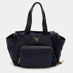 Pre Owned Prada Black Nylon Diaper Bag